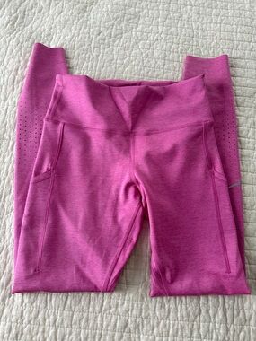 Nike Pink Dri-FIT Athletic Leggings w phone pockets